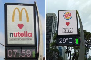 Anúncio Burger King ironiza anúncio parceria de McDonald's com Nutella.